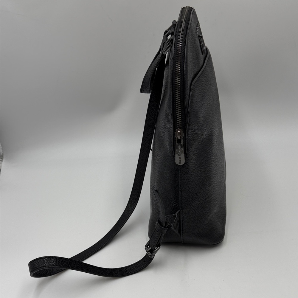 Michael Kors Adele Large Leather Backpack In Midn… - image 3